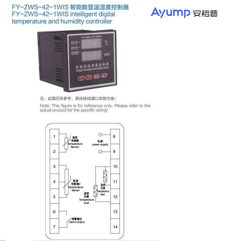 FY-ZWS-42-1WIS智能数显温湿度控制器