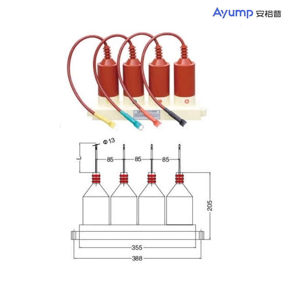 TBP-B-7.5/85 (12.7/85) four-column overvoltage protector